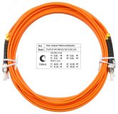 Шнур оптический duplex 5м ST-ST 62,5/125 мм LSZH 7370c Cabeus