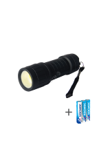 Фонарь ручной 1W COB LED, 3 батарейки AAA, 120Lm, KOC2079BLED Космос