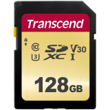 Карта памяти 128GB SD 500S UHS I, SDXC, 95 МБ/с, Class 10 1000501899 Transcend