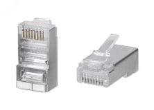 Коннектор RJ-45 под витую пару. категория 5e. экранированный. универсальный (для одножильного и многожильного кабеля) для проводников с толщиной по изоляции до 1.05 мм 7010c Cabeus