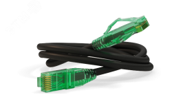 Патч-корд U/UTP. Cat.6a (100% Fluke Component Tested) 10G. LSZH. 20 м. черный 490089 Hyperline