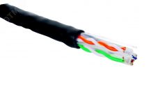 Витая пара 6 U/UTP 4 пары 23 AWG нг(А)-HF внутренней прокладки. черный ( 305м ) 19C-U6-12BL-B305 Eurolan