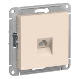 Розетка ATLASDESIGN телефонная RJ11 механизм бежевый ATN000281 Systeme Electric