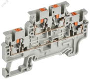 Колодка клеммная CP-ML 2 ур. 2,5мм2 серая IEK YCT23-00-2-K03-002 IEK