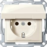 Механизм розетки Schuko с крышкой бежевый MTN2310-0344 Schneider Electric