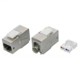 Модуль Keystone RJ45 CAT 5E экранированный (STP). 180 градусов. серебристый RNK5EF90TL DKC