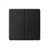 ARTGALLERY 2-клавишный выключатель, сх.5, 10АХ, механизм, карбон GAL001051 Systeme Electric