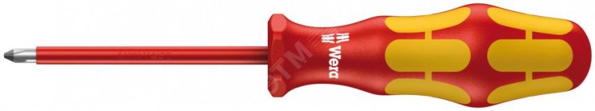 162 i PH VDE Отвёртка диэлектрическая крестовая PH 2 x 100 мм we-006154 Wera