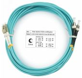 Шнур оптический duplex 5м LC-ST 50/125 мм OM3 LSZH 7577c Cabeus