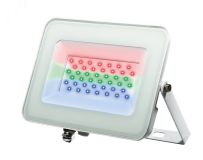 Прожектор светодиодный ДО-30w RGB IP65 белый корпус 5012103 JazzWay