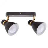 Спот Arte Lamp FAFNIR A5047PL-2BK 2*E27 Металл Чёрный A5047PL-2BK Arte Lamp