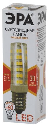 Лампа светодиодная LED 7Вт Т25 2700К Е14 теплый капсула Б0033029 ЭРА
