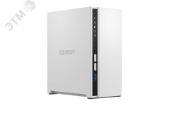 Сетевое хранилище 2 отсека 3,5''/2,5'', ARM 2.0 ГГц, DDR4 2 ГБ QN-TS-233 QNAP