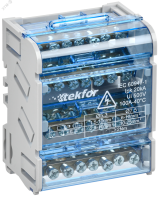 TEKFOR Шины на DIN-рейку (кросс-модуль) ШНК 4х7 3L+PEN IEK TF-DN10-4-07-100 IEK