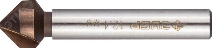 Зенкер конусный,  d 12.4x56мм, кобальтовое покрытие, для раззенковки М6, КОБАЛЬТ, Серия Профессионал 29732-6 ЗУБР