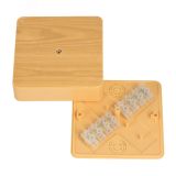 Коробка разветвительная КМР-030-032кг 100х100х25 с клеммником светлое дерево PROxima plc-kmr-030-032kg-s EKF