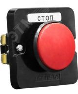 ПКЕ 112-1 У3, 10А, 660В, 1 элемент, красный гриб, в нишу, IP40, пост управления  (ЭТ) ET519050 Электротехник