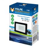 Прожектор светодиодный. Дневной свет(6500К). ULF-Q517 30W/6500K IP65 220-240V BLACK Корпус черный. UL-00010720 Uniel