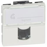 Mosaic Розетка компьютерная RJ45 2 модуля категория 5 076554 Legrand