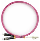 Шнур оптический duplex 1м LC-FC 50/125 мм OM4 LSZH 9150c Cabeus
