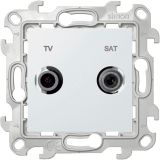 Розетка TV-SAT оконечная, белый 2410486-030 Simon