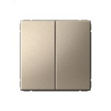 ARTGALLERY 2-клавишный выключатель, сх.5, 10АХ, механизм, шампань GAL000551 Systeme Electric
