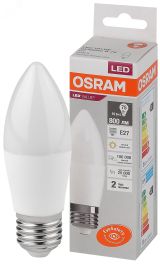 Лампа светодиодная LED 10 Вт E27 3000К 800Лм свеча 220 В (замена 75Вт) OSRAM 4058075579538 LEDVANCE