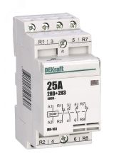 Модульный контактор 2НО+2НЗ 25А 230В МК-103       DEKraft 18069DEK Dekraft