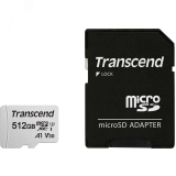 Карта памяти 512GB MicroSD 300S UHS I, SDXC, V30, U3, 100 МБ/с, Class 10 1000575655 Transcend