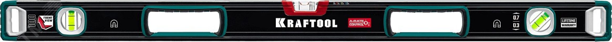 Уровень магнитный сверхпрочный с зеркальным глазком A-RATE CONTROL 1000 мм 34988-100 KRAFTOOL