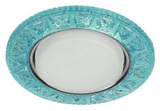 Светильник точечный декоративный cо светодиодной подсветкой Gx53, голубой DK LD22 BL/WH Б0029624 ЭРА