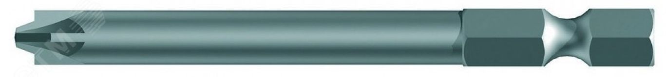 Бита 855/4 Z PZ/S PlusMinus вязкая твердость хвостовик 1/4 E 6.3 # 2 x 70 мм WE-059897 Wera