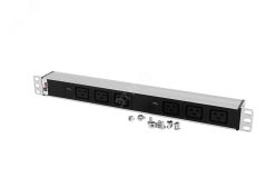 Блок розеток Rem-32 с индикатором 6 IEC 60320 C19 32A 19' колодка R-32-6C19-I-440-K REM