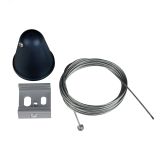 Набор для подвесного монтажа трехфазных шинопроводов. UFB-H41 BLACK 1 POLYBAG Цвет черный. TM . UL-00003666 Uniel