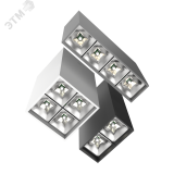 Светильник светодиодный ДПО-14Вт 3000К DL-Box Reflect Multi 35x75 град. черный V1-R0-90254-20L23-2001430 Вартон