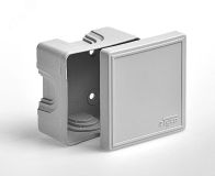 Коробка распаячная 70х70х40,для открытой проводки, серый 65006 RUVinil