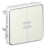 Plexo Переключатель с подсветкой 10A белый 069613 Legrand