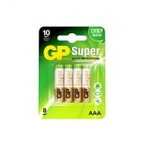 Батарейка алкалиновая GP Super Alkaline 24А АAА - 8 шт. на блистере 16407 GP