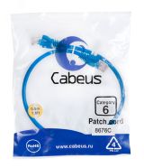 Патч-корд U/UTP, категория 6, 2xRJ45/8p8c, неэкранированный, синий, PVC, 0.5м 8676c Cabeus
