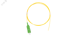 Шнур опт монтажный, SM 9/125 OS2, SC/APC, LSZH, 0.9мм, желтый, 1м, уп-ка 2шт. ЭКО30427 NIKOMAX