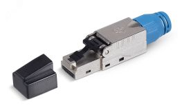 Коннектор RJ-45(8P8C) под витую пару, категория 8, экранированный, со вставкой 10070c Cabeus