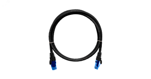 Патч-корд U/UTP 4 пары Cat 6 2хRJ45/8P8C T568B 7х0205мм LSZH черный 15м ЭКО41741 NIKOMAX