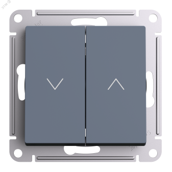ATLASDESIGN 2-клавишный ВЫКЛЮЧАТЕЛЬ ЖАЛЮЗИ, 10А, мех., ГРИФЕЛЬ ATN000719 Systeme Electric