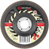 Круг лепестковый торцевой GreatFlex Plus (72 лепестка): 125 х 22,2 мм, P60 71-845 Greatflex