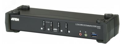 Переключатель KVM настольный , 4 порта, DisplayPort, USB, 4096 x 2160 1000442790 Aten