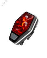Фонарь велосипедный задний 4RED LED/2xAAA/ABS-пл/держатель-крепление/зажим на корпусе, КОСМОС KOC401B Космос