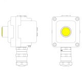 Взрывонепроницаемый пост управления из алюминия LCSD-01-B-MC-L1Y(220)x1-PCMB-KAEPM3MHK-20 LCSD21000046 DKC