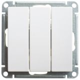 W59 Выключатель трехклавишный, 10АХ, механизм, белый VS0510-351-1-86 Systeme Electric