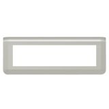 Рамка Mosaic 8 модулей - алюминий 079318L Legrand