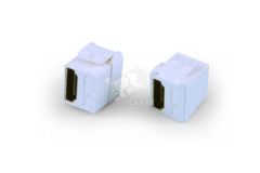 Вставка Keystone Jack проходной адаптер HDMI A-тип long body 29.7мм ROHS белая 247094 Hyperline